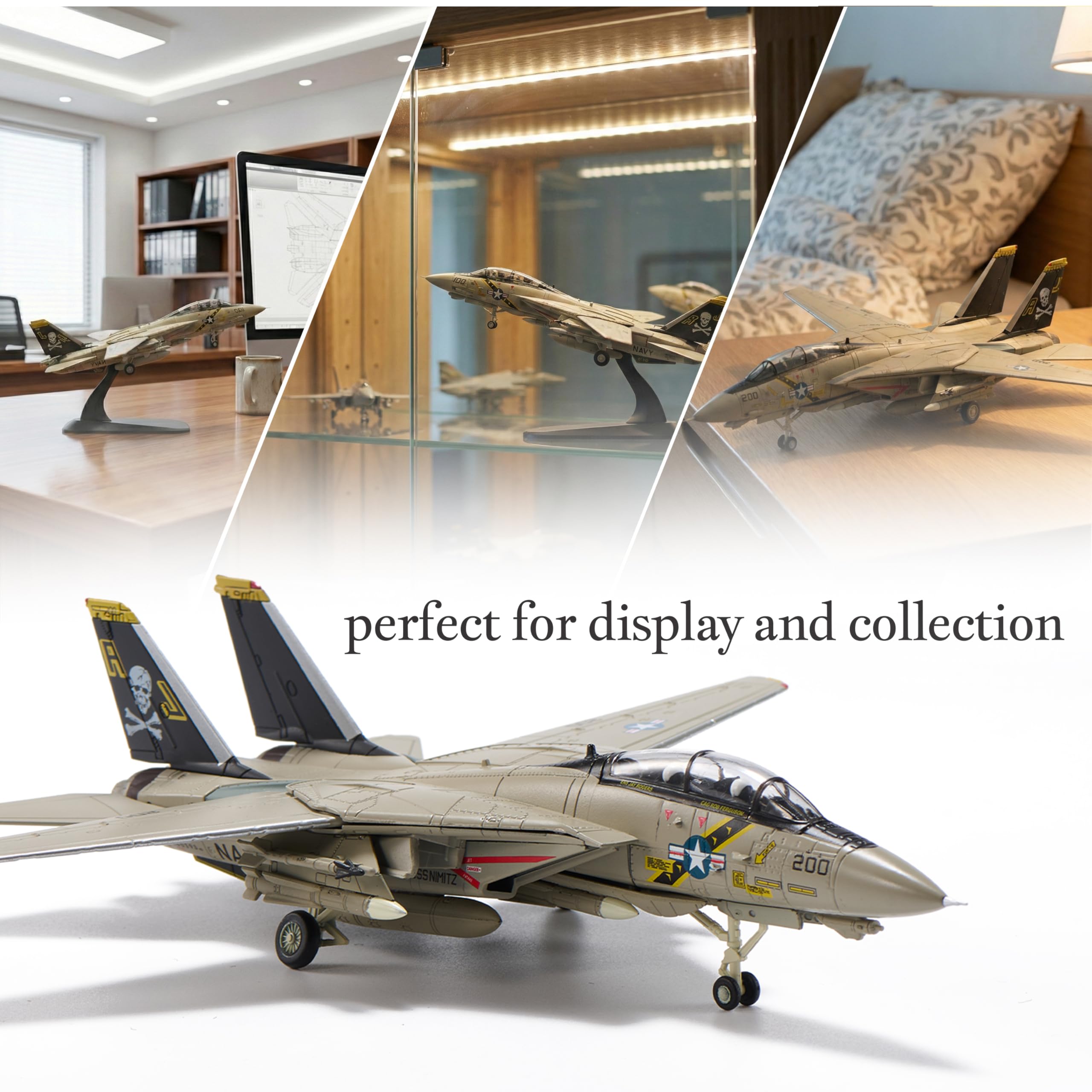 Amazon.co.jp: Udnorbay F-14 トムキャット ダイカスト飛行機-1/100